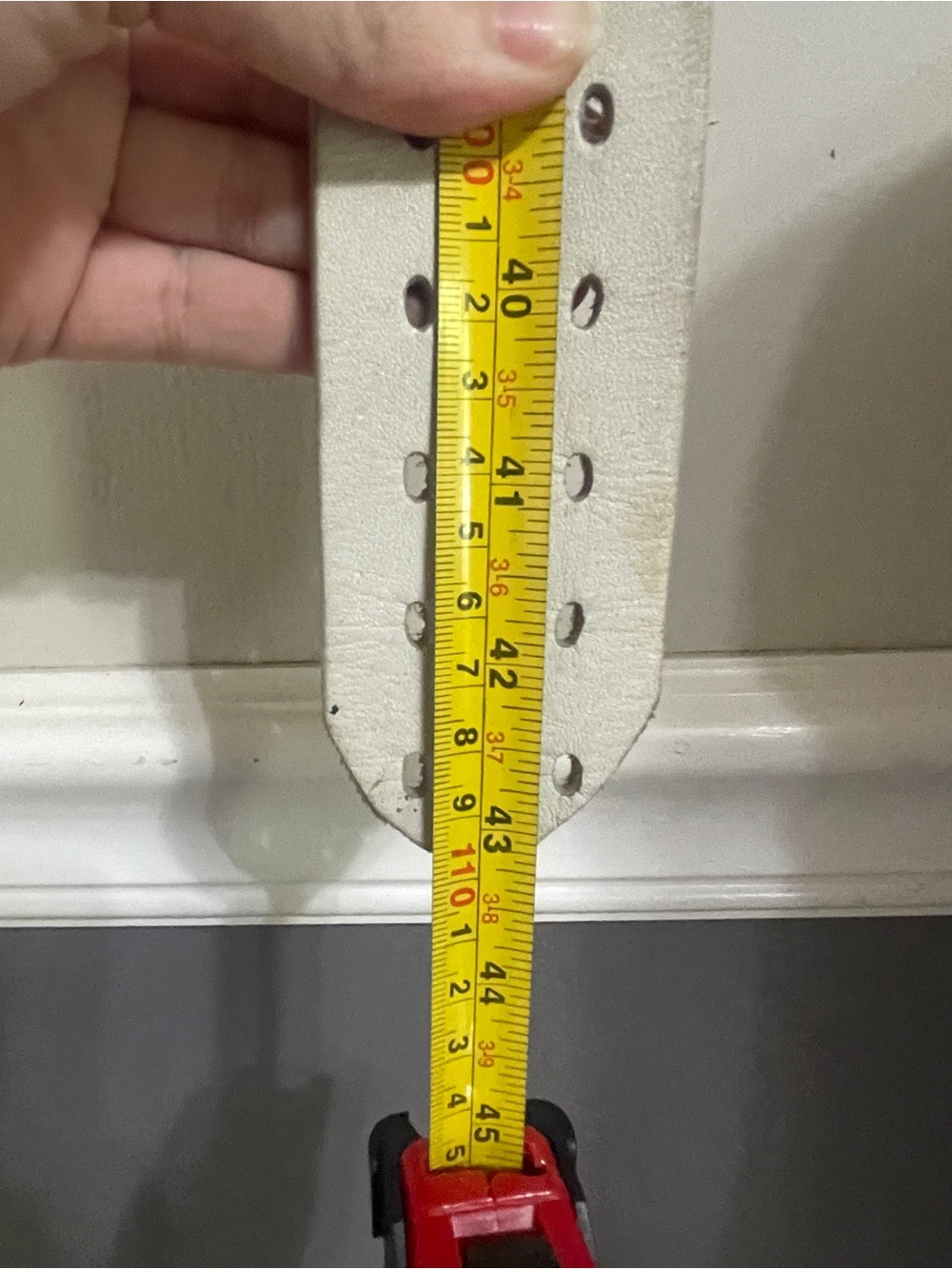 Wide White Perforated Leather Belt with Silver Buckle - Picture 3 of 4